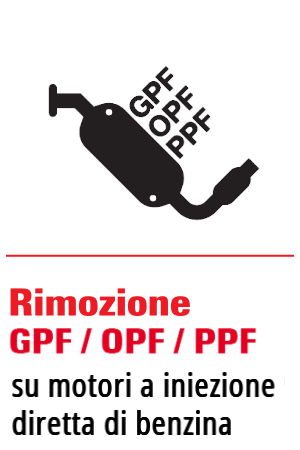 Rimozione GPF - Filtro antiparticolato motori a benzina